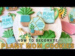 How to Decorate Plant Mom Cookies