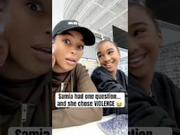 Samia had one question… and she chose VIOLENCE 😭 #ytshorts #momdaughter