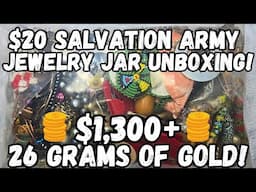 14K GOLD! 925 SILVER! VINTAGE! ❤️ Salvation Army Jewelry Jar Unboxing #jewelryunboxing #jewelryjar