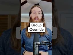 How to override group track settings in Logic Pro #musicproducer #logicprox