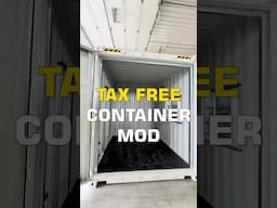 Tax Free Shipping Container Mod For Your Backyard #diy #containerbuild