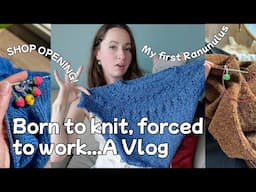 Every Stitch Counts Vlog ~ My first Ranunculus, my shop is OPEN! Blocking my Monday sweater..FINALLY