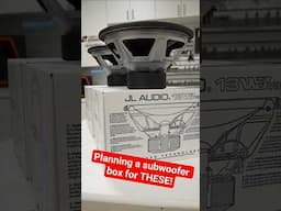 Two JL Audio 13W3's for our next full build series!  #caraudiofabrication