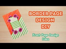 Project Page Design Making 🎨/ Page Design Idea/ DIY/ Jingle Creative Art