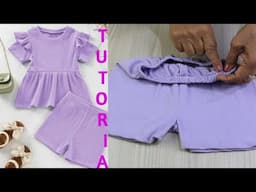 Conjunto lila para niña💜💜💜