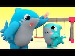 Baby Shark helps his friends! - Sharks Learn Good Behavior for Kids