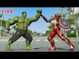 LIVE🔴Avengers Age of Ultron [ 4K - HDR ] - Duel of Johannesburg. Iron Man vs Hulk - Fight Scene