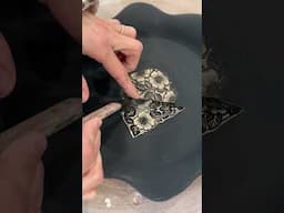 Pottery Peel and Reveal! Stay tuned for what happens next! #madewithclayshare