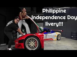 Philippine livery wrap on Ferrari 458 GT3