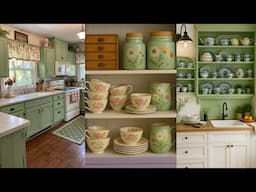 Vintage Kitchen Charm | Shabby Chic Cottage Ideas with Soft Pastel Hues🌻🥑Kitchen Design Ideas