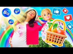 Andiamo a prendere le bontà! 🍏 Barbie incinta scopre da dove possiamo avere delle vitamine! ☀️