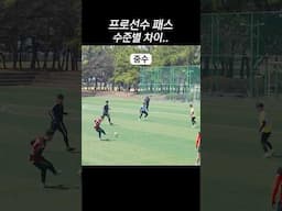 프로선수 패스 하수, 중수, 고수