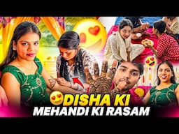 Disha Ki Mehandi Ki Rasam 😍 husaband ka naam likha mehandi mai
