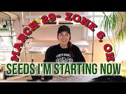 Veg, Herb & Flower Seeds to Sow in March- Zone 6