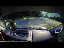 Motorcycle Runs Stop Sign and Crashes almost Hitting me and family Edgewater Florida