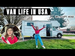 96 HOURS OF VAN LIFE IN USA (first time living in an RV)