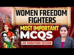 WOMEN FREEDOM FIGHTERS OF INDIA | Static GK 2025 for SSC, RRB, BANK, AFCAT, APPSC, TGPSC