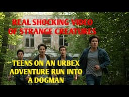 #DOGMAN, REAL SHOCKING VIDEO OF STRANGE CREATURES & TEENS ON AN URBEX ADVENTURE RUN INTO A DOGMAN