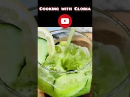 Cucumber 🥒 🍋 lemonade #easyrecipes #cucumber #summerdrinks #mexicanrecipes