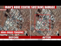 ⁣Israel Iran Tensions | Satellite Images Reveal Before & After Damage At Iran's Nuclear Site