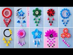 10 Beautiful and Easy Paper Wall Hanging / PaperCraft For Home Decoration / Unique Wall Hanging DIY