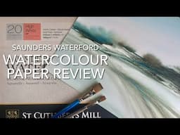 Paint a LOOSE ABSTRACT WATERCOLOUR LANDSCAPE, Beautiful Watercolor Painting Paper REVIEW Techniques