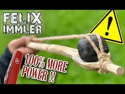 Sling Stick - Atlatl for Stones - Double your throwing power !!