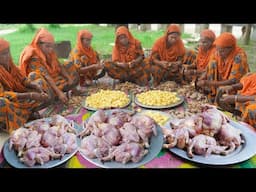 Whole Chicken Curry Banquet in the Village | গ্রামের আস্ত মুরগির কারি | Traditional Bengali Cuisine