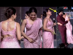 నాగార్జున ఆగలేకపోయాడు🥵: Rashmika Mandanna STUNNING Visuals At Kubera Movie Pre-release Event | FL