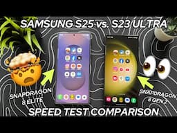 Samsung S25 Ultra VS. S23 Ultra Speed test, Benchmarks Test #samsungs25ultra #galaxys25ultra