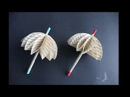 Easy Paper Umbrella For Kids - Paper Craft- Kids Craft - School Craft