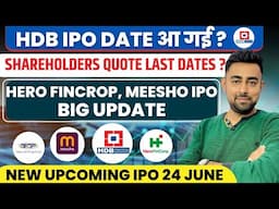 HDB Financial IPO Shareholder Quota | RHP | Hero Fincorp IPO | Meesho IPO | Jayesh Khatri