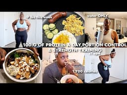 Calories in VS calories out I was in DENIAL, 100.G of protein a day, portion control & workouts ep 4