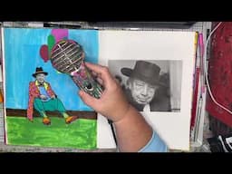 Art Journaling with Niamh: altered whimsical portraits