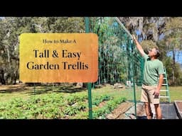 HOW TO BUILD A TALL & EASY TRELLIS FOR YOUR GARDEN.