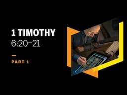What Emotional Health Is in the Word ‘O’! 1 Timothy 6:20–21, Part 1