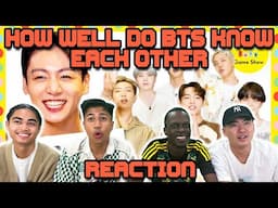 OUR FIRST TIME WATCHING HOW WELL DOES BTS KNOW EACH OTHER!