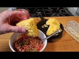 Country Cornbread for Two in a 6" Cast Iron Skillet