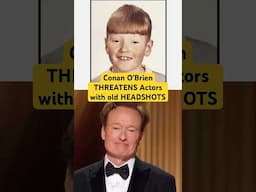 Conan O'Brien Threatens Actors With Their Old Headshots At The 97th #Oscars #shorts @TeamCoco