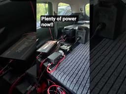 200 watt panel, 2- 300ah batteries, Blutti charger, Two Power station 500 watts.