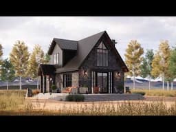 22'x40' (6.5x12m) A GORGEOUS 3-Bedroom Cabin | Small House Ideas