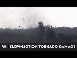 Watch Trees Fall and Buildings Shatter – Tornado Damage in 4K Slow Motion