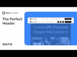 The Perfect Header in Wix Studio | Wix Fix