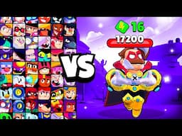 SPECTACULOR SAM vs ALL BRAWLERS! With 16 POWER-UPs! | Brawl Stars