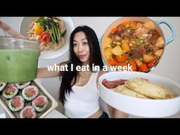 what i eat in a week *simple recipes + realistic balanced home-cooked meals + asian food*