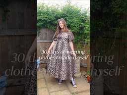 Me made May - Day 5 🐆 my most worn handmade dress Know Me 2016 pattern in cotton sateen fabric