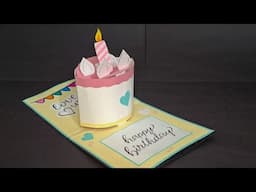 Pop up Card For Scrapbook | Scrapbook Card Ideas | How to make cards for scrapbook