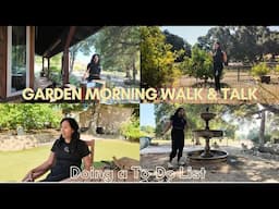 PROBLEMS SOLVING Morning Garden Walk & Chat: Making My To-Do List + Story Time!  #GardenVibes #vlog