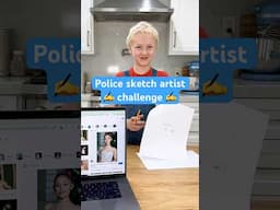 Duncan tries his best at the police sketch artist challenge👮‍♂️✍️| Ballinger Family #sketchartist