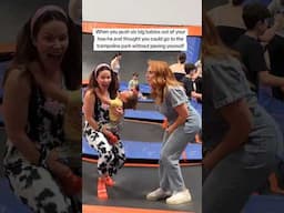 When you push six big babies out of your hoo-hah + you thought you could go to the trampoline park￼